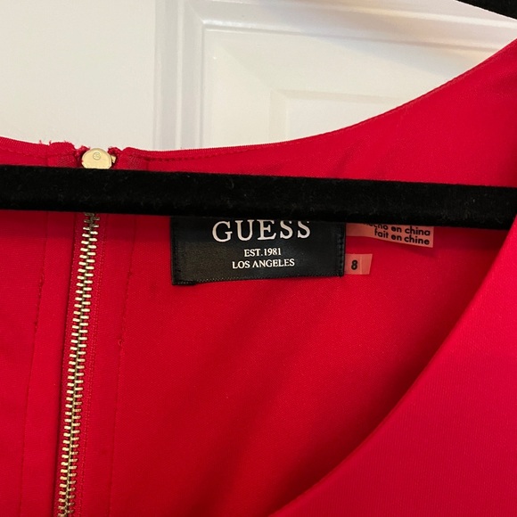Guess Red Bodycon Dress 8 - Picture 2 of 2